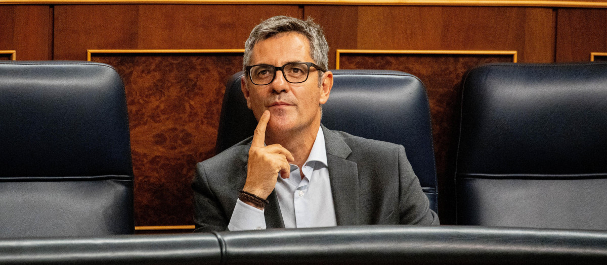 El ministro de la Presidencia, Justicia y Relaciones con las Cortes, Félix Bolaños