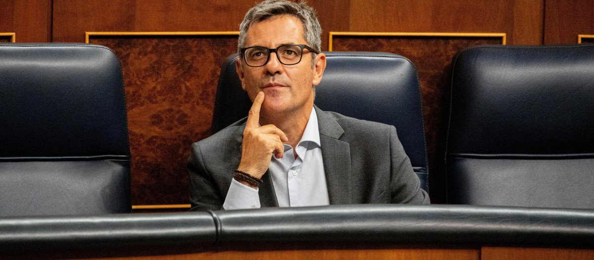 El ministro de la Presidencia, Justicia y Relaciones con las Cortes, Félix Bolaños