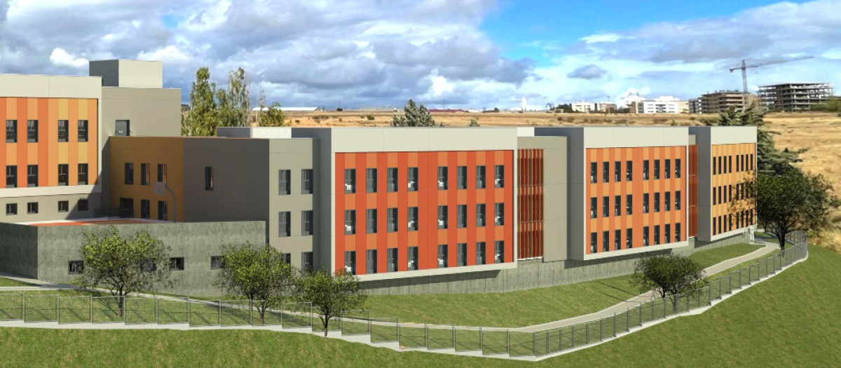 Imagen renderizada del CAPI de Soria, que alojará a dos centenares de refugiados