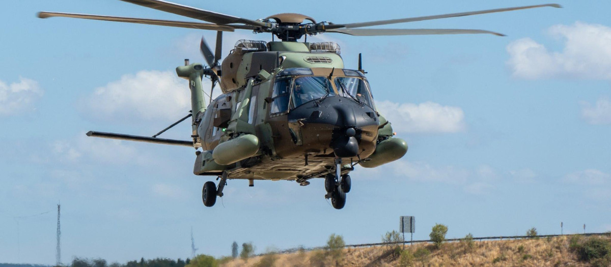 El Batallón de Helicópteros de Maniobra III perteneciente a las FAMET, ha realizado por primera vez vuelos de máximo alcance con el NH-90