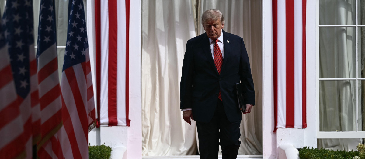 El presidente de EE.UU. Donald Trump durante un acto en su visita a Irlanda