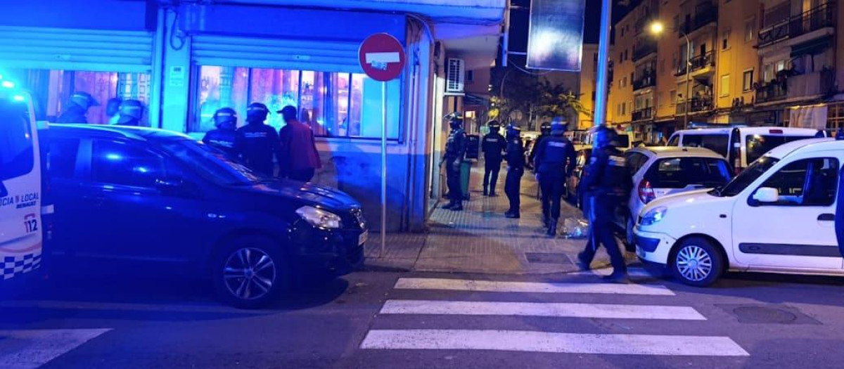 La Policía, en una actuación en Son Gotleu