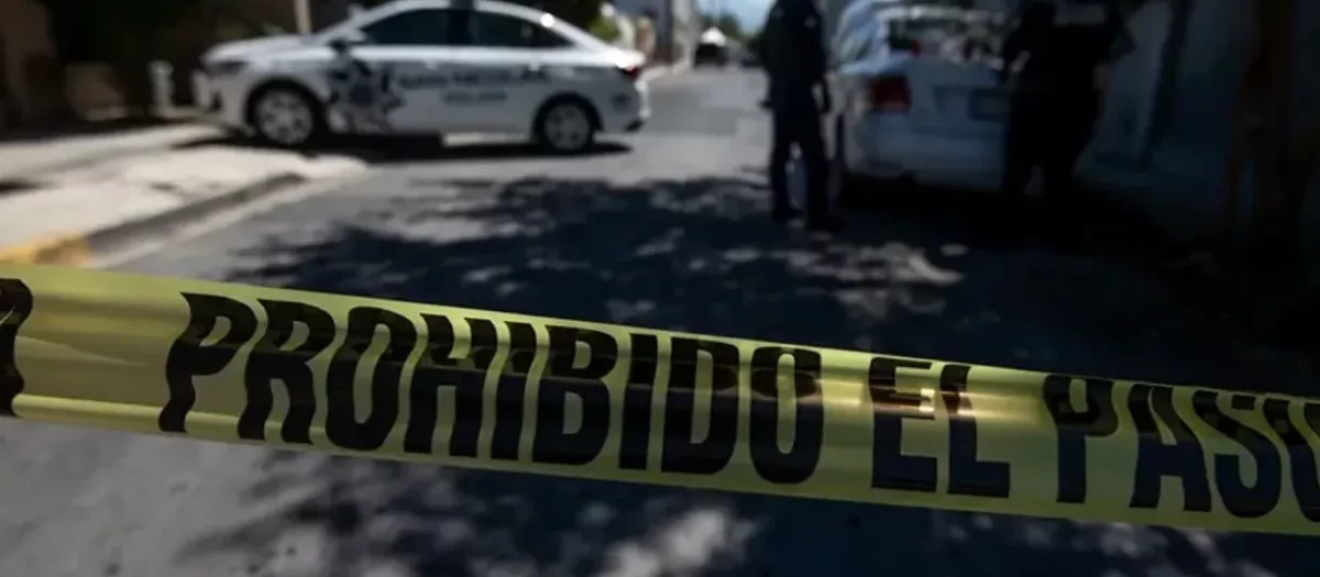 Imagen de archivo de agentes de la Policía Estatal de México durante una intervención en el lugar de un crimen