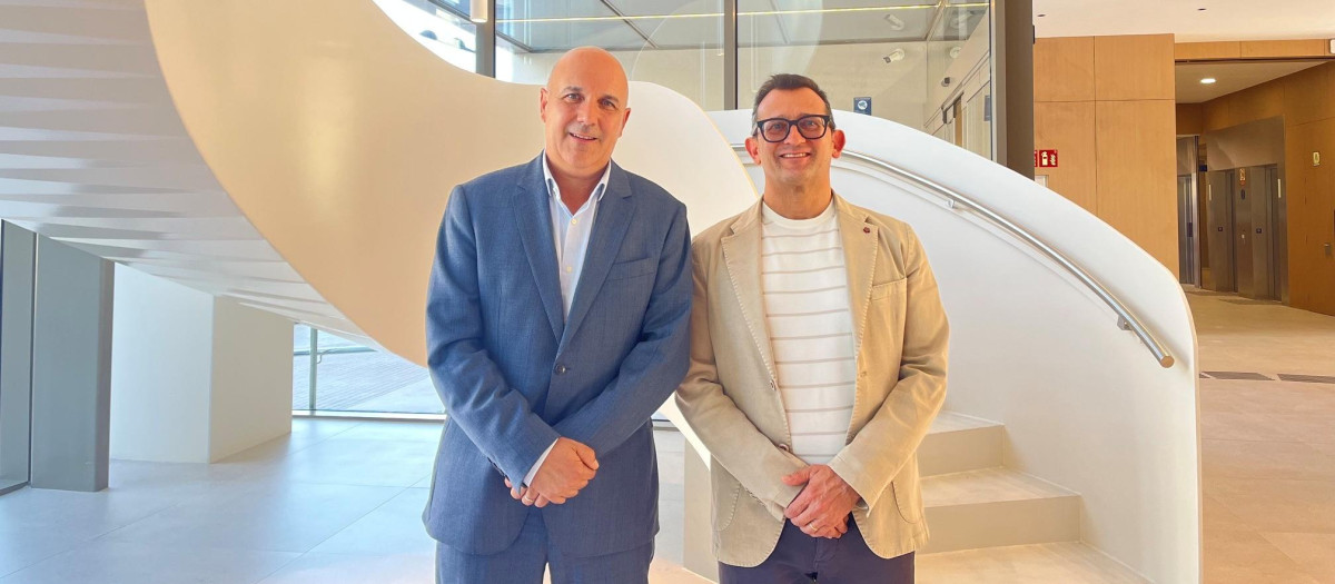 Imagen de Jordi Giné (Telefónica) y Vicente Rodríguez (Ascires)