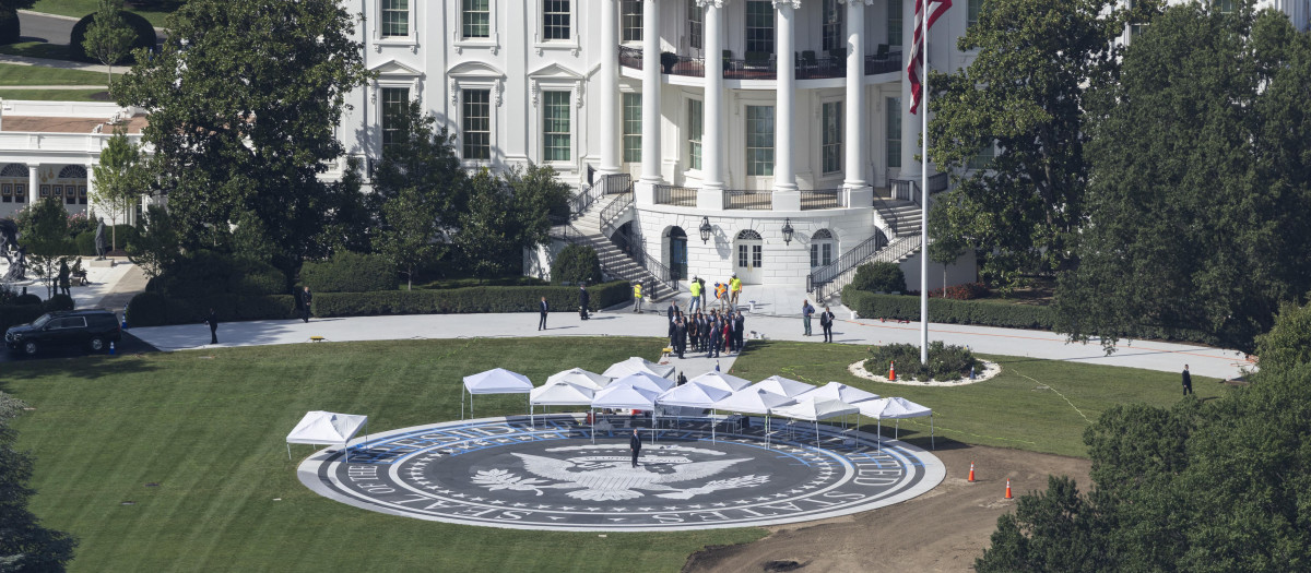 Imagen del nuevo helipuerto de Trump