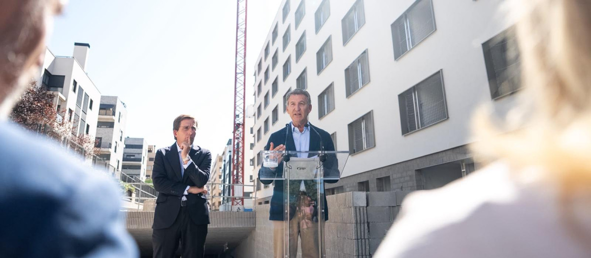 Feijóo, este martes junto a Martínez Almeida