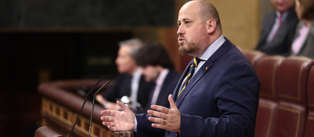 Imagen de archivo del diputado de Vox en el Congreso David García