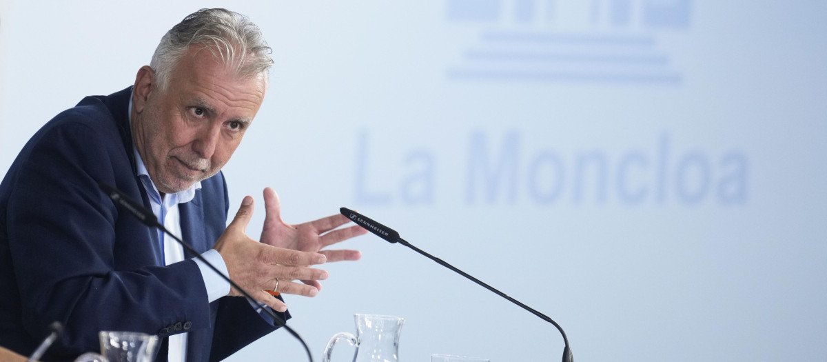 El ministro responsable del mando único, Ángel Víctor Torres, este martes en la Moncloa