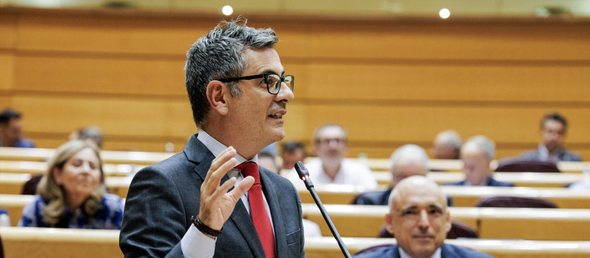 El ministro de la Presidencia, Justicia y Relaciones con las Cortes, Félix Bolaños