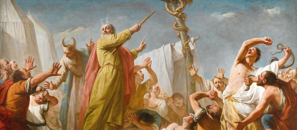 'Moisés y la serpiente de bronce', de Giuseppe Angeli