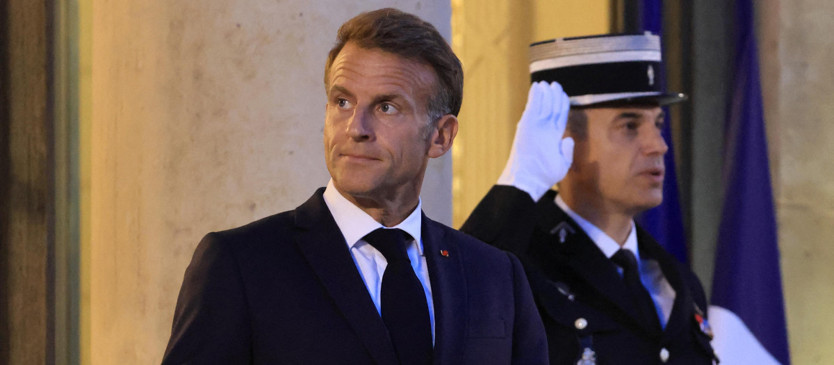 El presidente francés, Emmanuel Macron, en el Elíseo