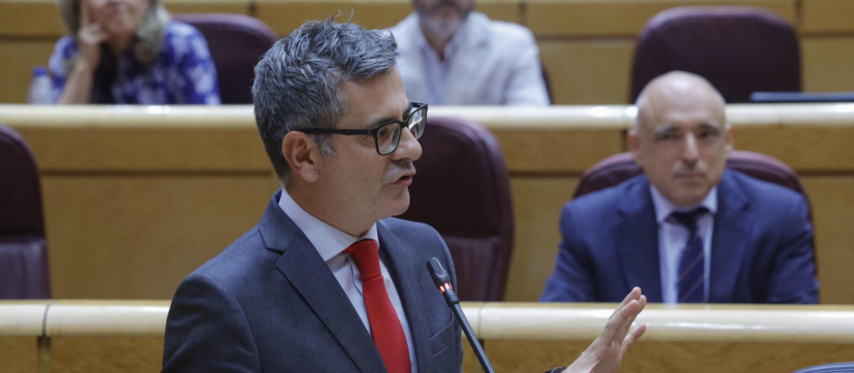 El ministro de la Presidencia, Justicia y Relaciones con las Cortes, Félix Bolaños