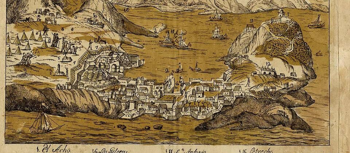 Mapa histórico de Ceuta