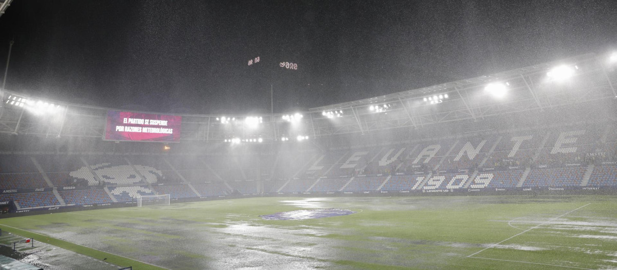Imagen tomada este miércoles en el estadio Ciutat de Valencia