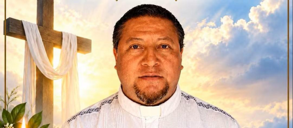 Imagen subida en Facebook por la diócesis de Huejutla, donde estaba incardinado el sacerdote Román de la Cruz Hernández