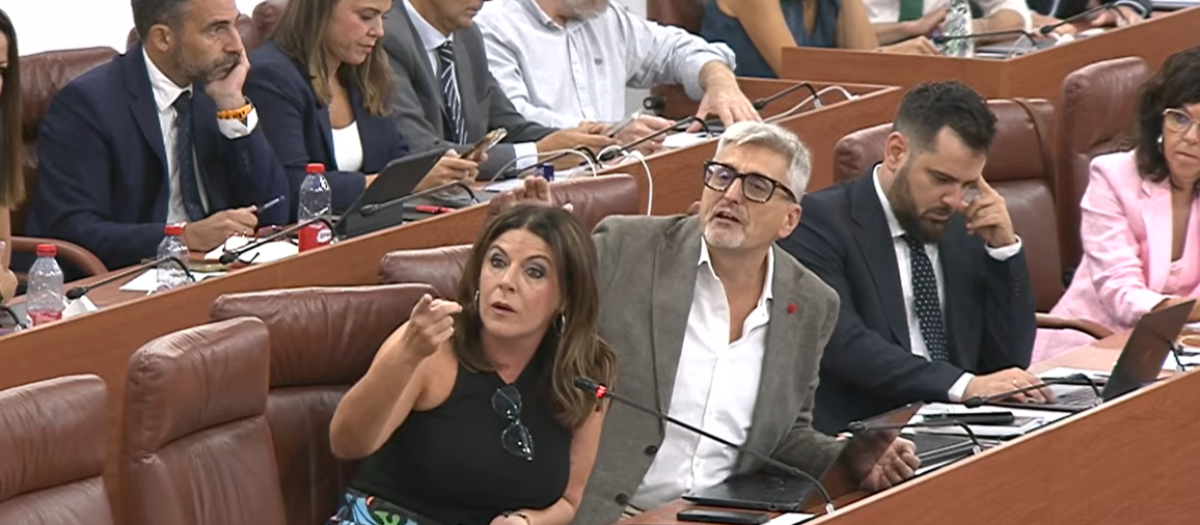 Los diputados de la bancada socialista, en su enfrentamiento con la Presidencia