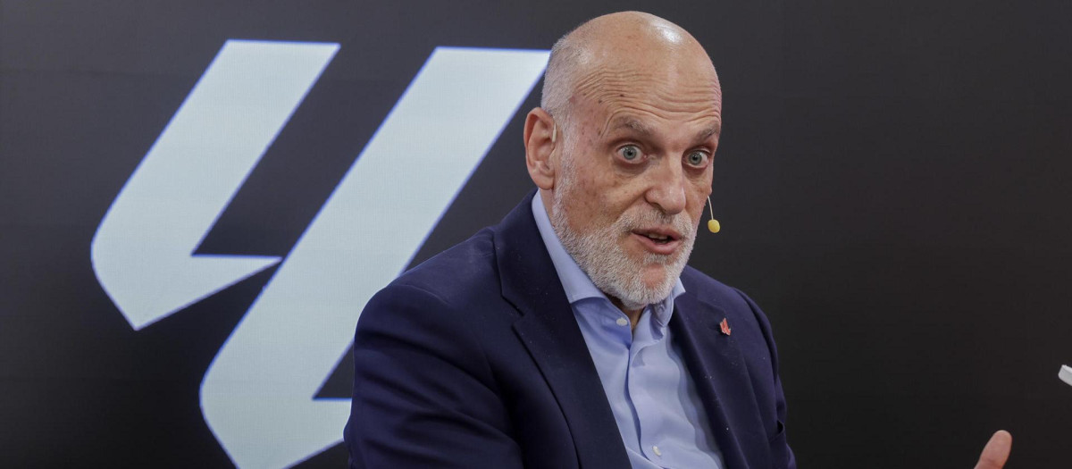 El presidente de LaLiga, Javier Tebas, en una imagen de archivo
