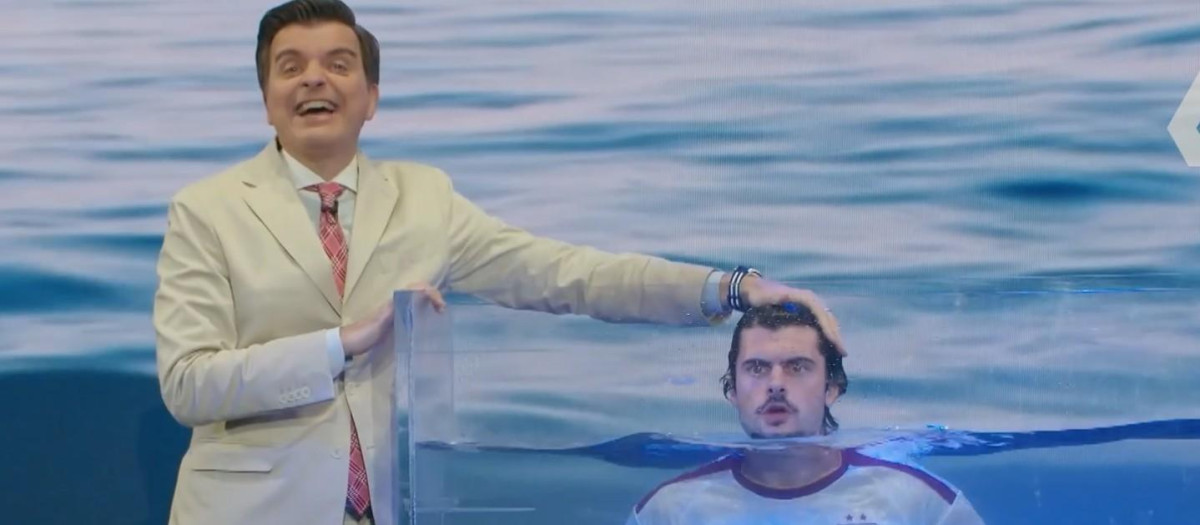 Marc Giró, durante su lamentable monólogo de esta semana en 'Cara al Show'