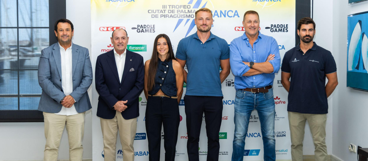 De izquierda a derecha, Manu Fraga, Rafael Gil, Angels Moreno, Marcus Cooper, José Riudavets y Carlos Borrás.