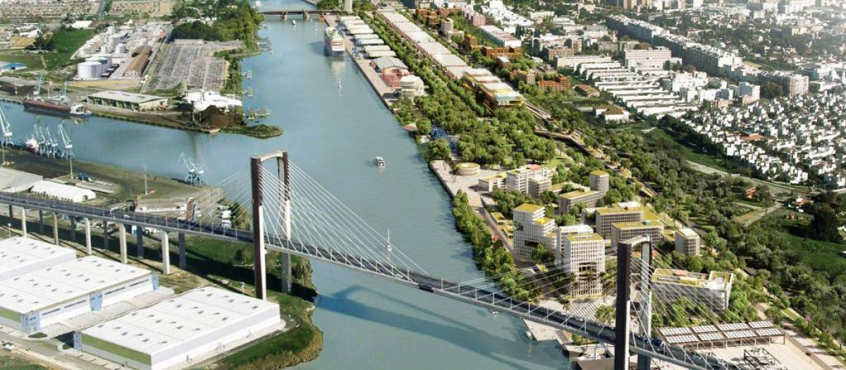 Plan del nuevo Distrito Urbano Portuario de Sevilla
