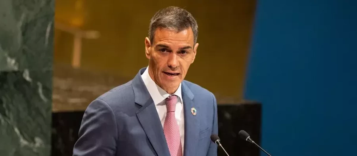 Pedro Sánchez, durante su discurso del año pasado en la ONU