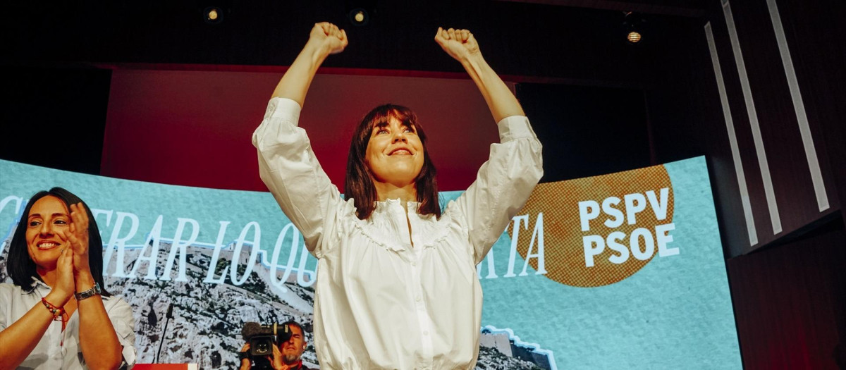 Imagen tomada este sábado de Diana Morant en la Conferencia Política del PSPV-PSOE que se celebra en Alicante