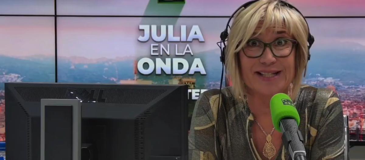 Julia Otero, este sábado en su programa Julia en la Onda