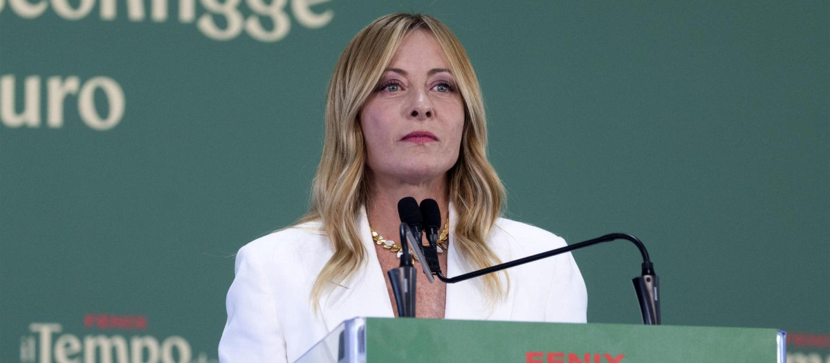La primera ministra italiana, Giorgia Meloni