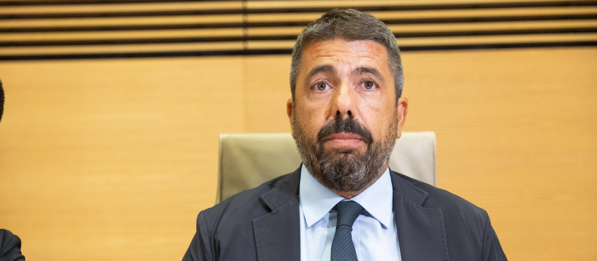 Imagen de Carlos Mazón tomada este lunes en el Congreso