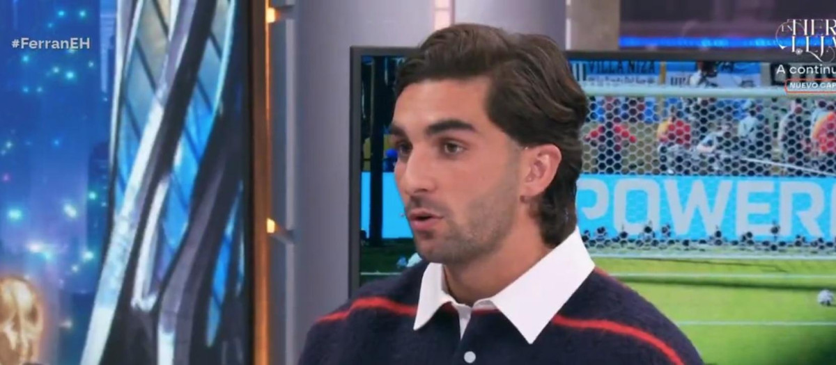 Ferran Torres durante su entrevista en 'El Hormiguero' de Antena 3
