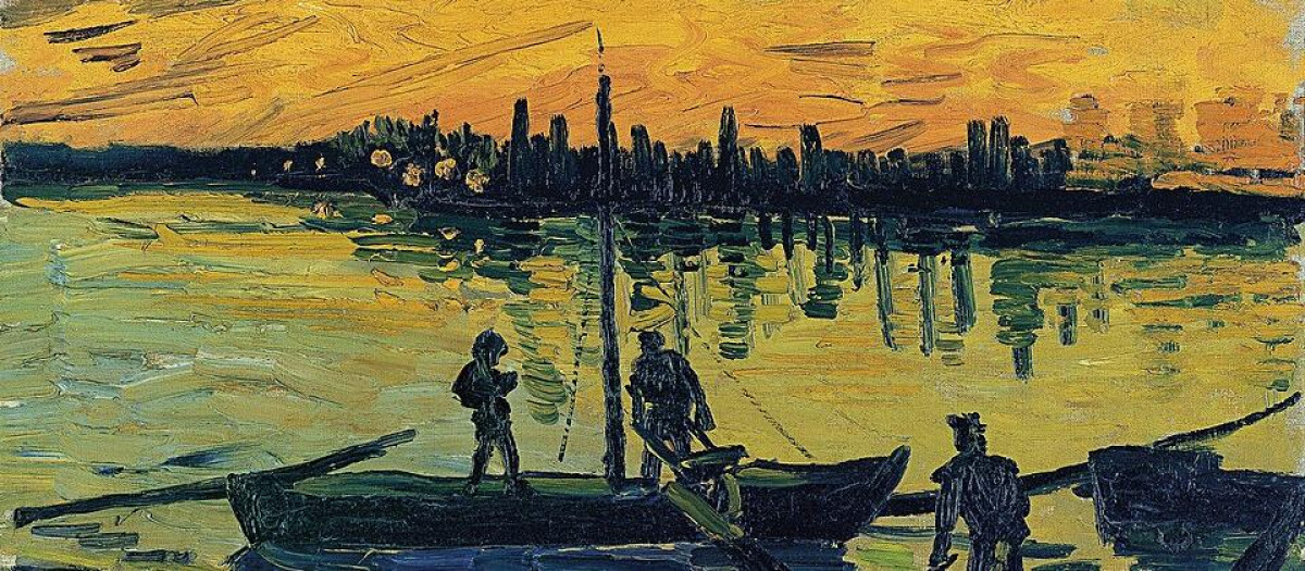 Los estibadores en Arlés de Van Gogh