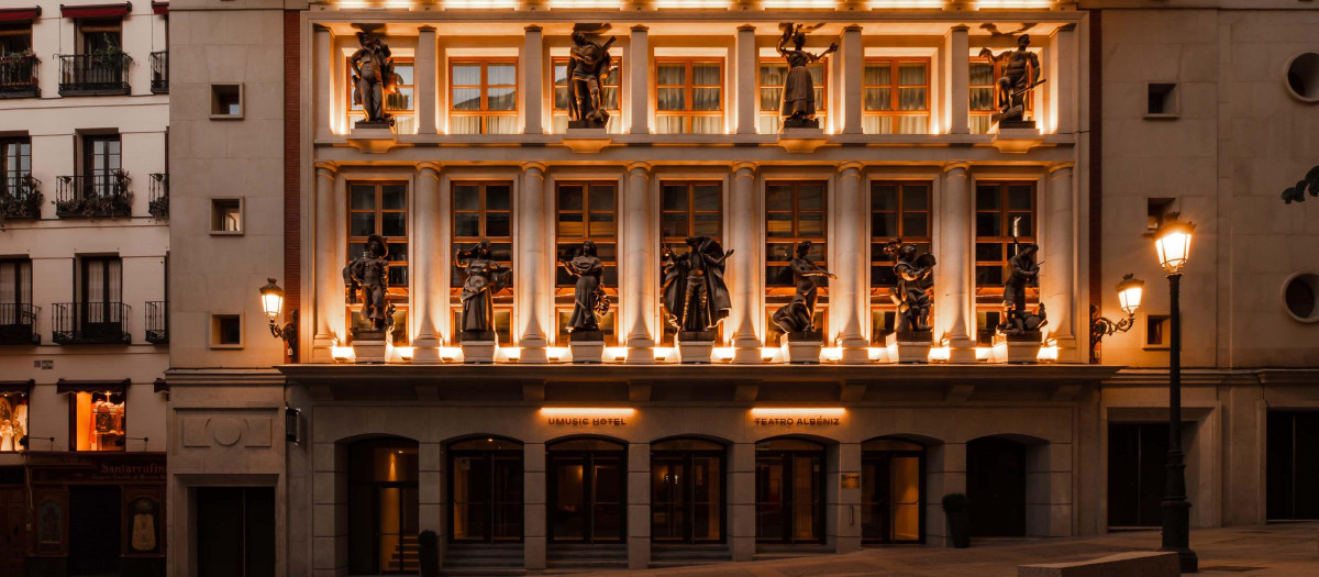 Fachada del UMusic Hotel Madrid