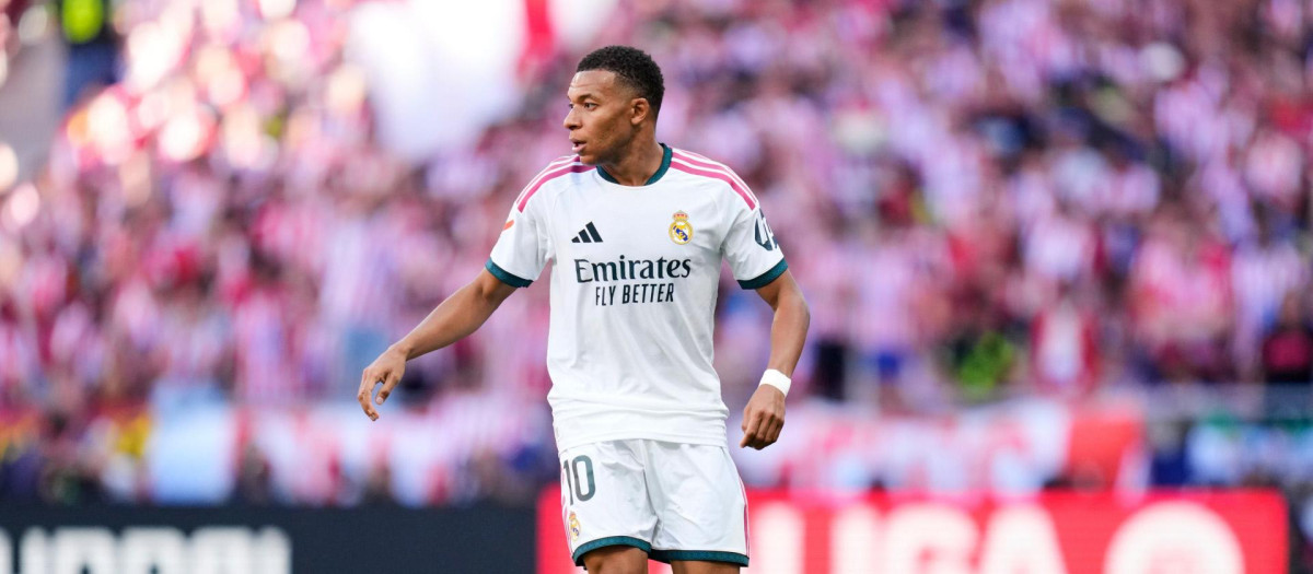 Kylian Mbappé, durante un partido con el Real Madrid