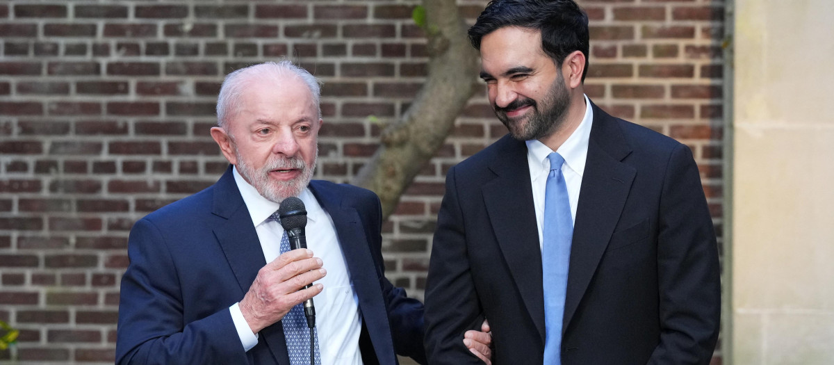 Luiz Inacio Lula da Silva, presidente de Brasil, y el alcalde de Nueva York Zohran Mamdani
