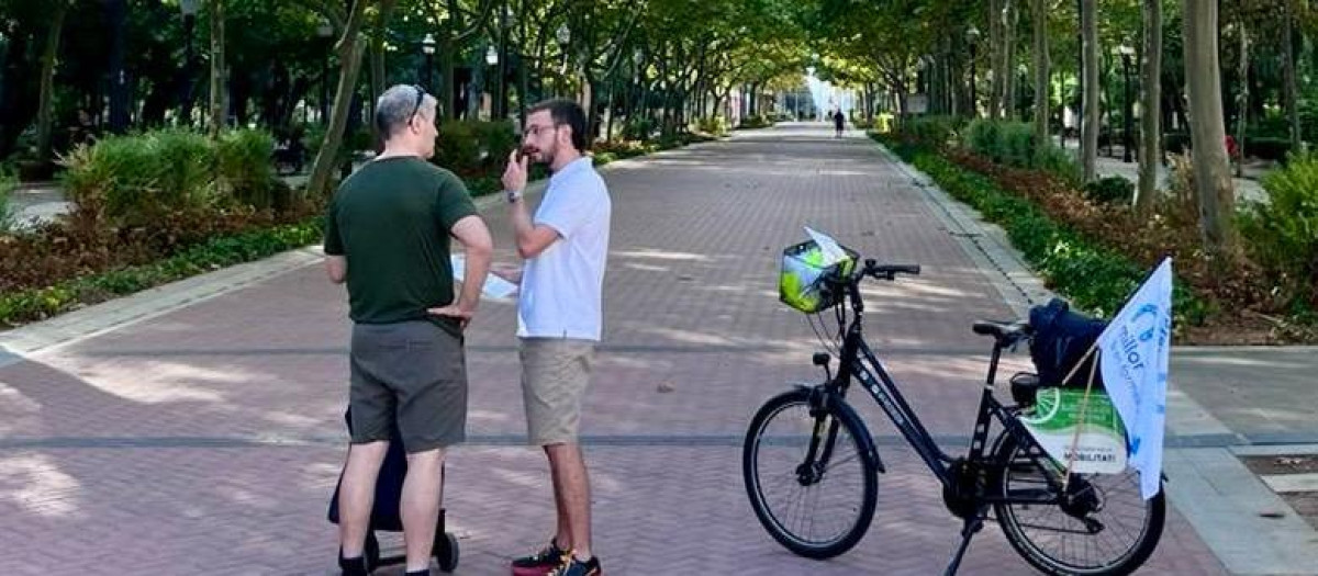 Imagen promocional con una bicicleta en el Ribalta por el Día Mundial Sin Coches