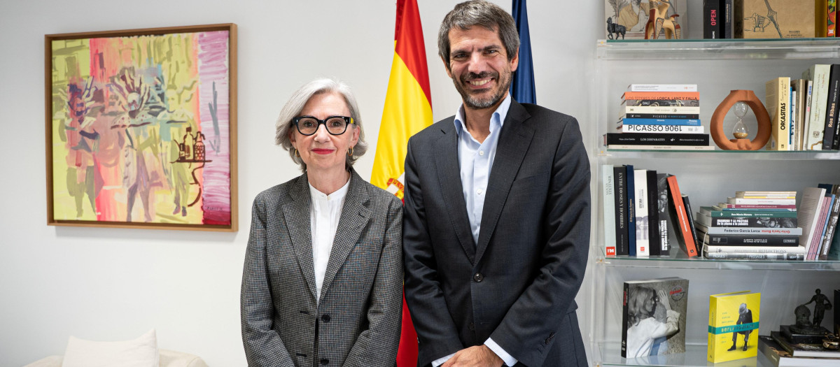El ministro Urtasun con María Dolores Jiménez-Blanco