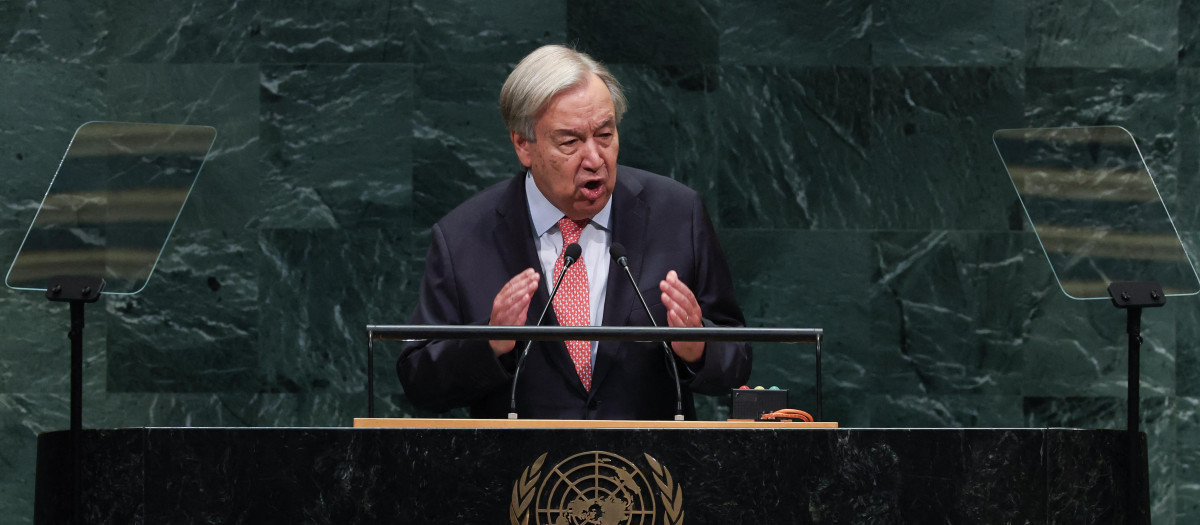 El secretario general de la ONU, António Guterres, en Nueva York