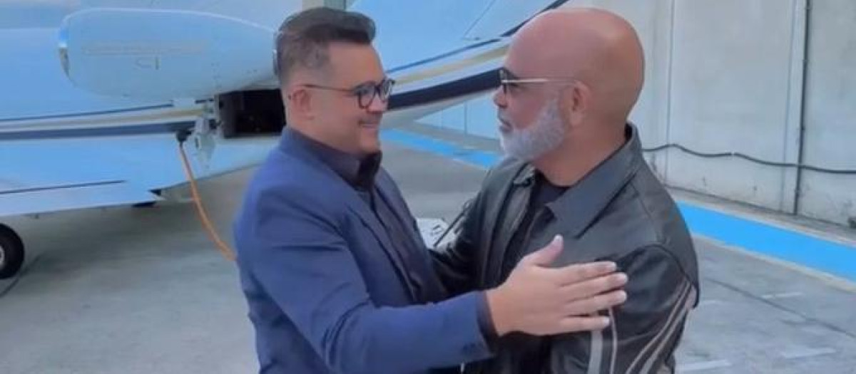 El empresario brasileño Bruno Avelar y el cantante Geraldo Antônio de Carvalho, conocido como Rick