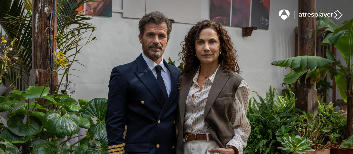Toni Acosta y Rodolfo Sancho, en la presentación de Trazos ocultos