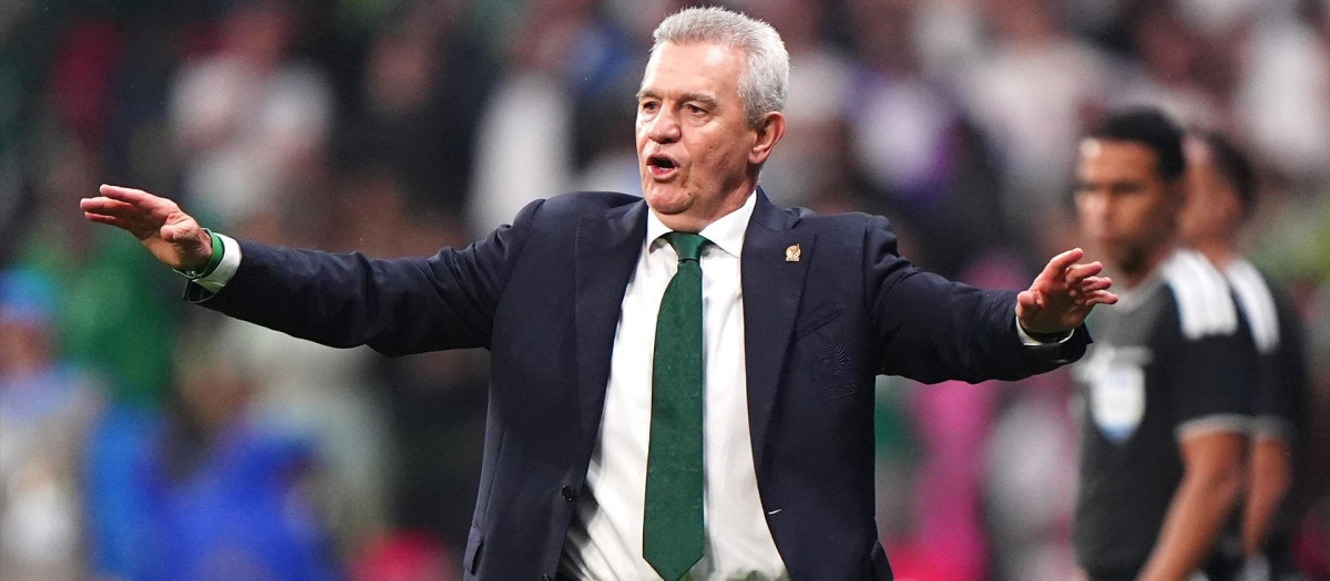 Javier Aguirre, durante el Mundial 2026 entrenando a la selección de México