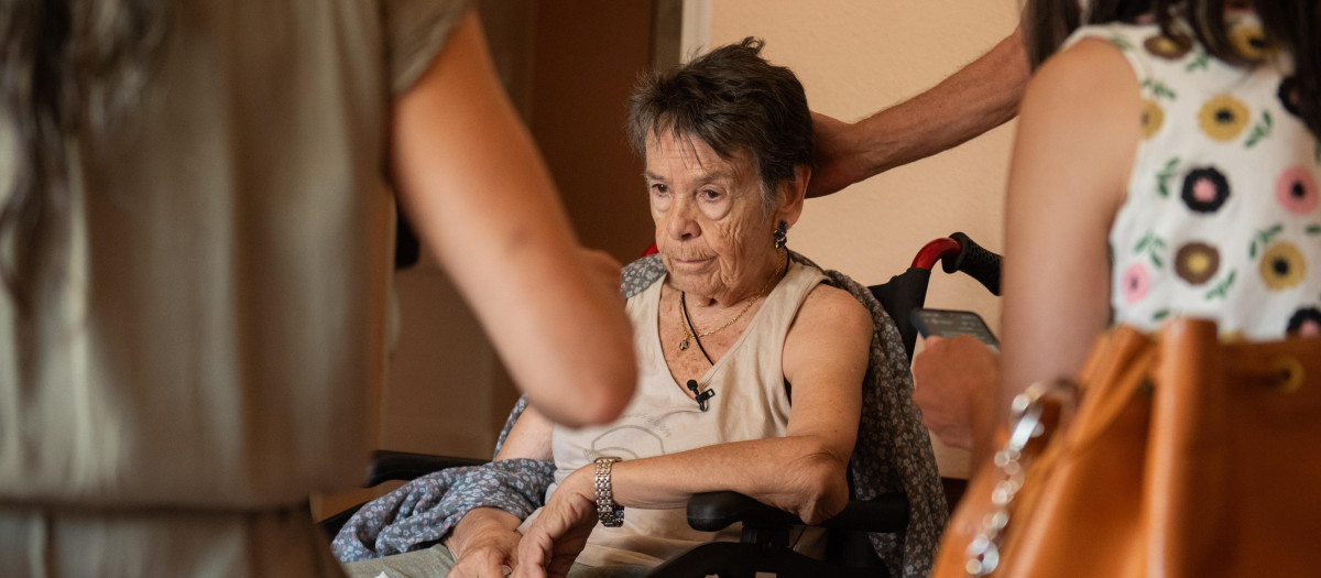 Maricarmen minutos antes de ser desahuciada, a 23 de septiembre de 2026