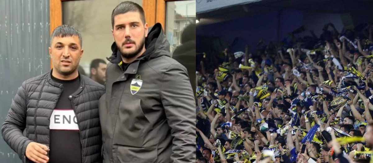 Ümit Yalçin, a la izquierda, ultra del Feberbahce turco, recibió un disparo en la cara en el Muelle Uno