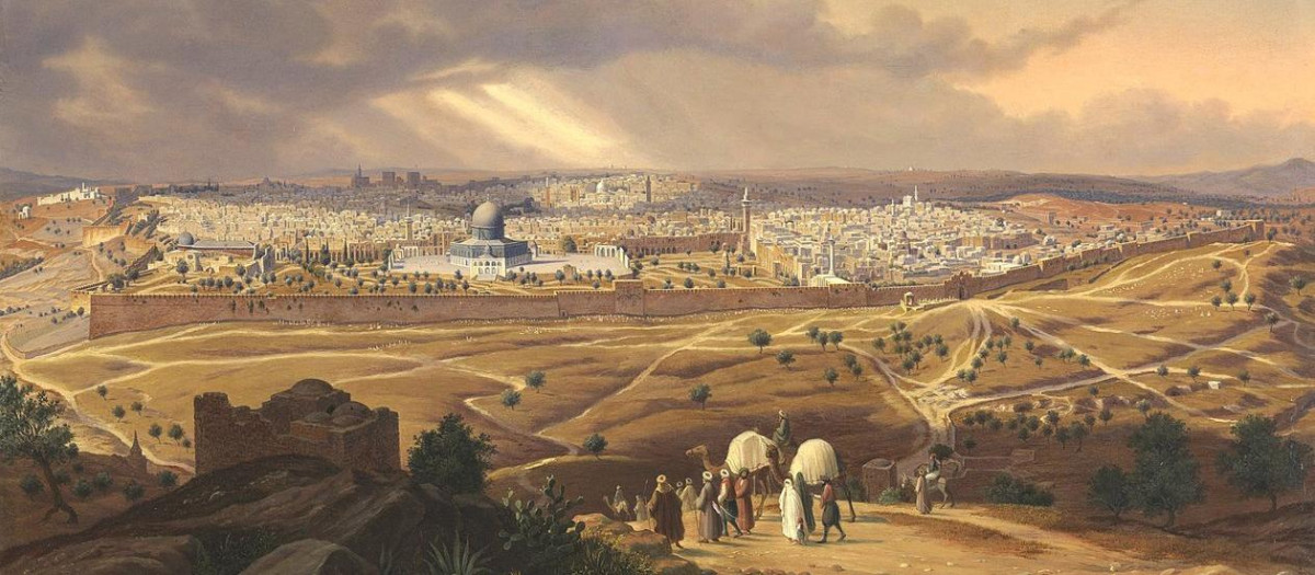 Vista de Jerusalén, 1847