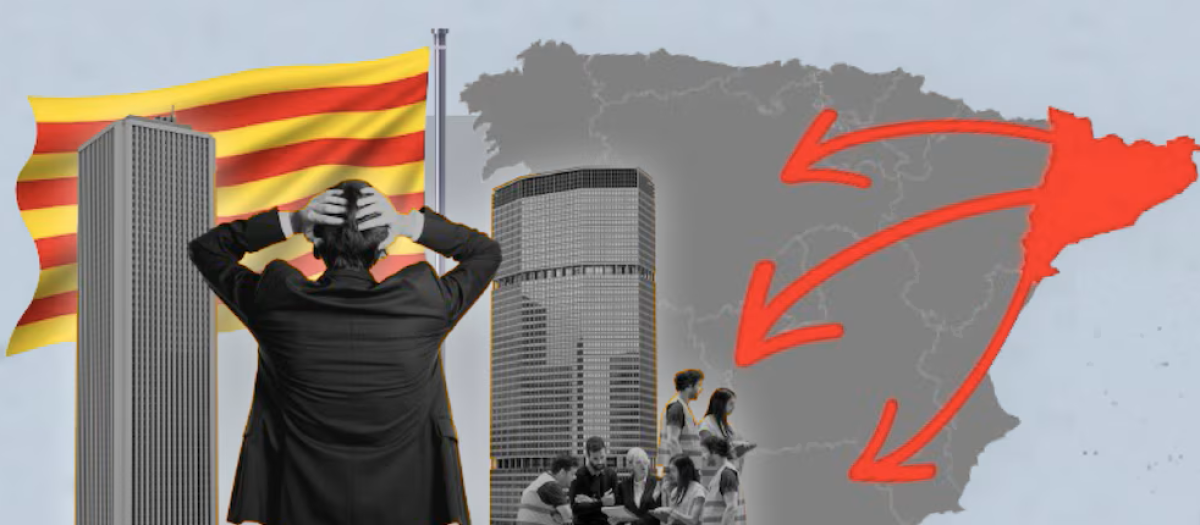 Fuga de empresas en Cataluña