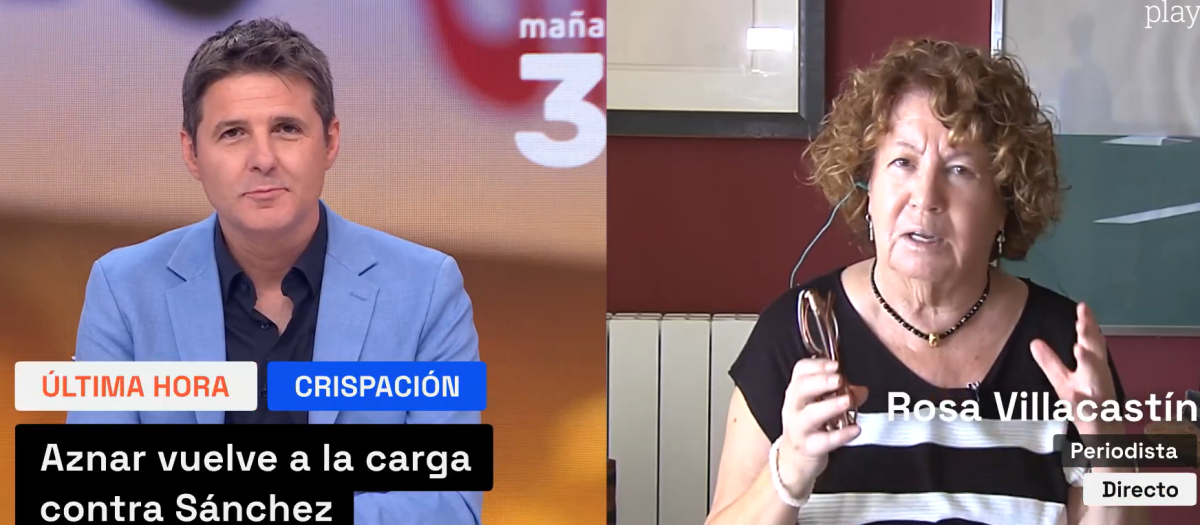 Jesús Cintora y Rosa Villacastín, en Mañaneros 360