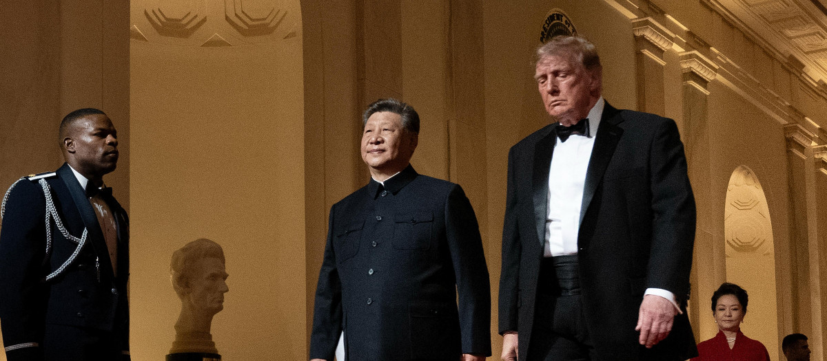 El presidente estadounidense Donald Trump y el presidente chino Xi Jinping