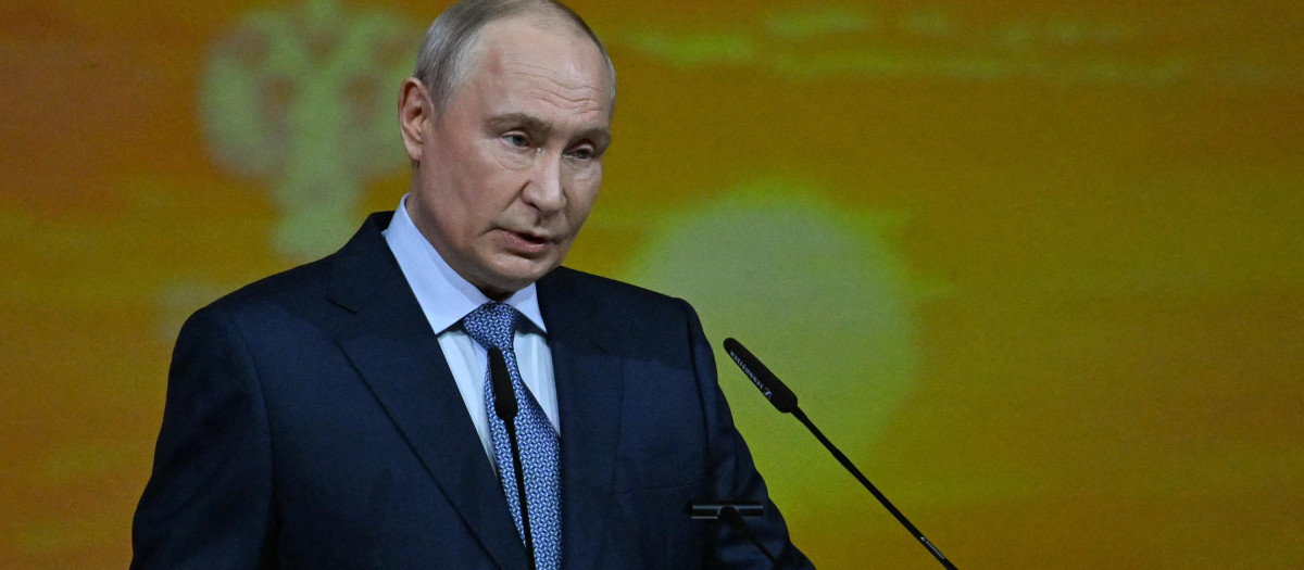 Vladimir Putin, presidente de Rusia, en un evento en San Petersburgo
