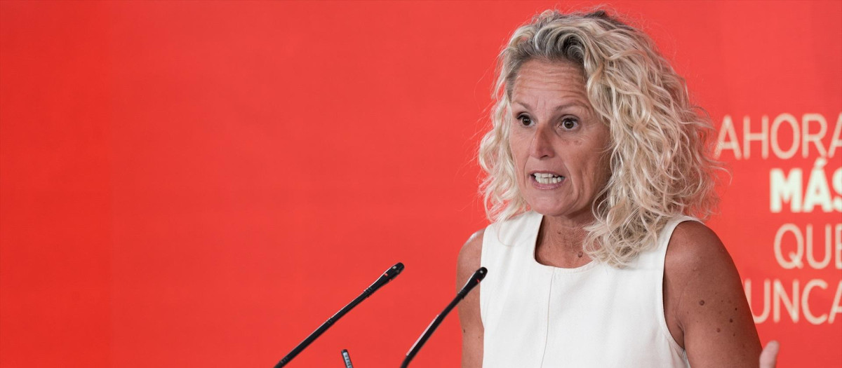 La portavoz de la Ejecutiva Federal del PSOE, Montse Mínguez