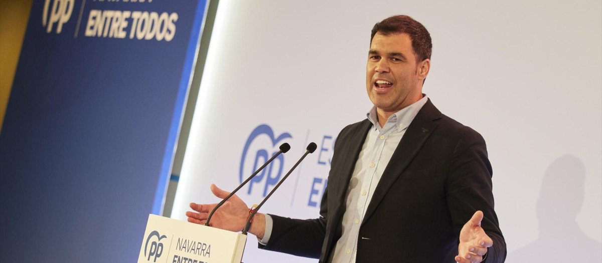 El presidente del PP de Navarra, Javier García