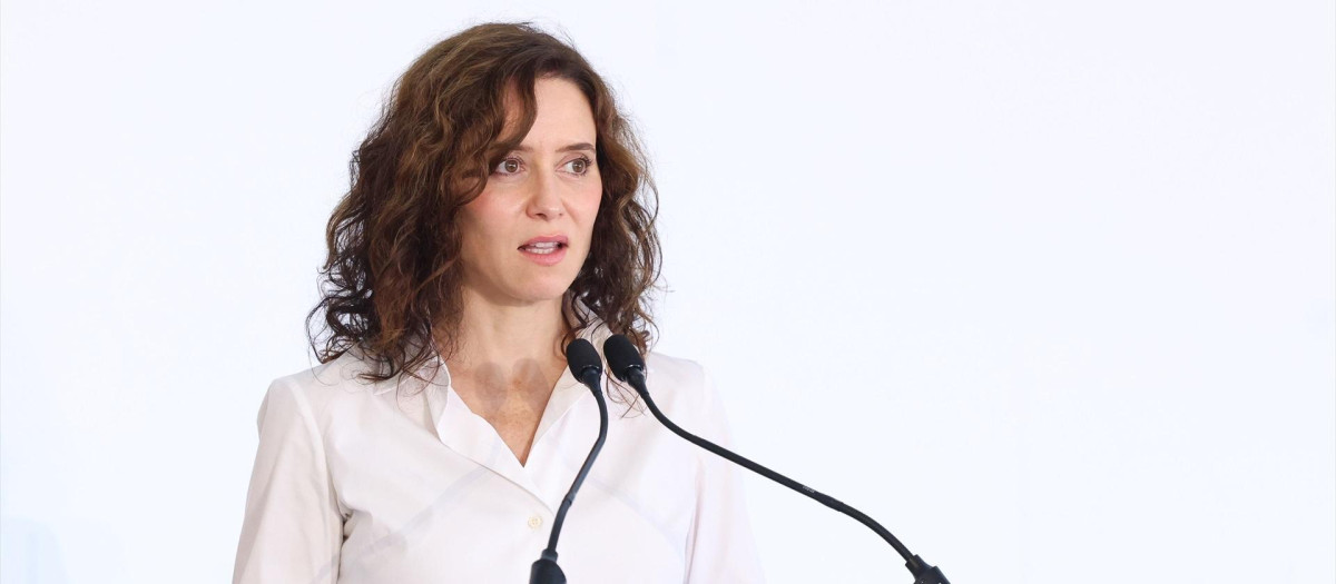 La presidenta de la Comunidad de Madrid, Isabel Díaz Ayuso